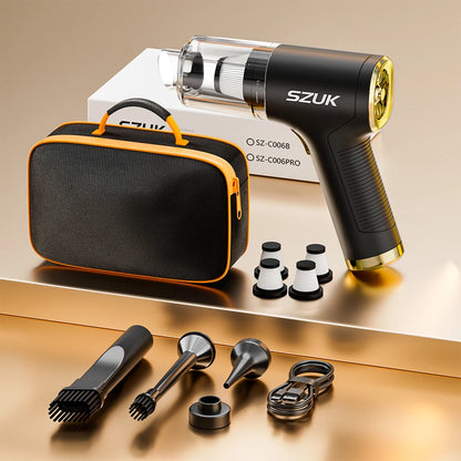 SZUK New Mini Car Vacuum Cleaner Powerful 17000PA Cleaning Machine Strong Suction Handheld Portable Wireless Vacuum Cleaner Car www.alshaheen.shop