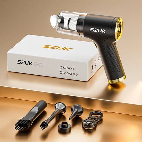 SZUK New Mini Car Vacuum Cleaner Powerful 17000PA Cleaning Machine Strong Suction Handheld Portable Wireless Vacuum Cleaner Car www.alshaheen.shop