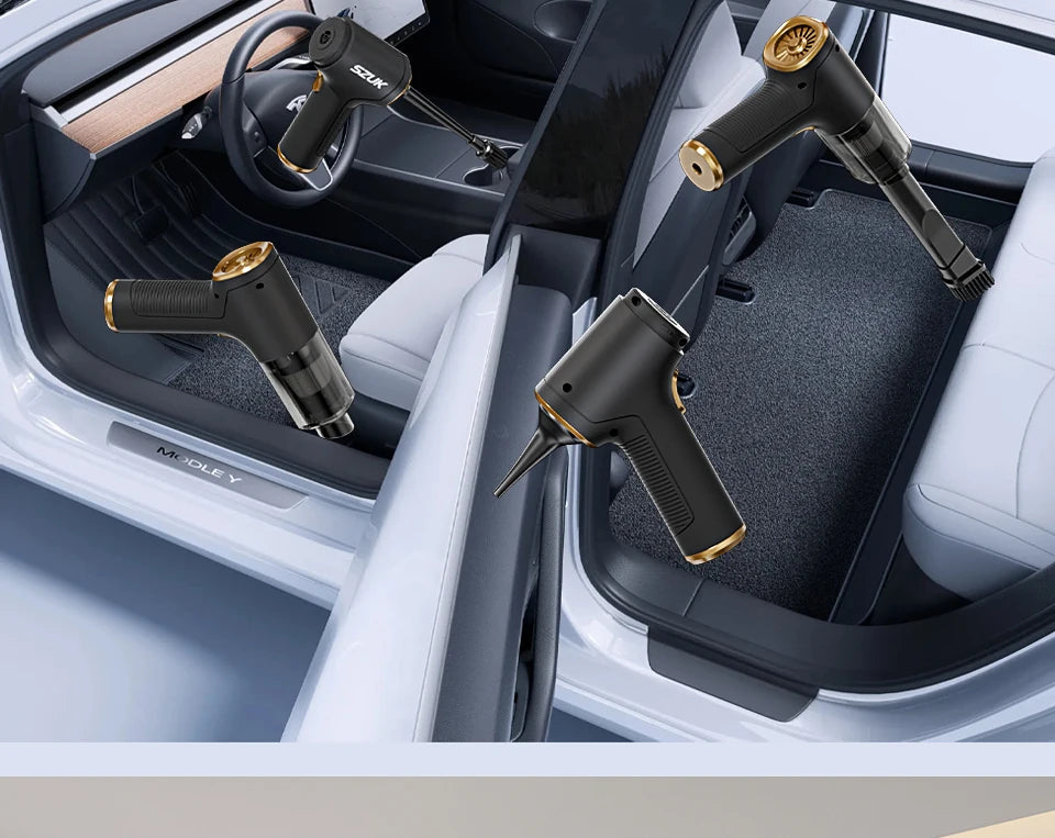 SZUK New Mini Car Vacuum Cleaner Powerful 17000PA Cleaning Machine Strong Suction Handheld Portable Wireless Vacuum Cleaner Car www.alshaheen.shop