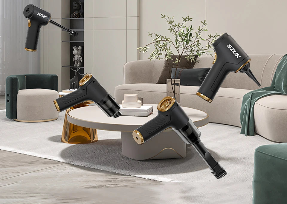 SZUK New Mini Car Vacuum Cleaner Powerful 17000PA Cleaning Machine Strong Suction Handheld Portable Wireless Vacuum Cleaner Car www.alshaheen.shop