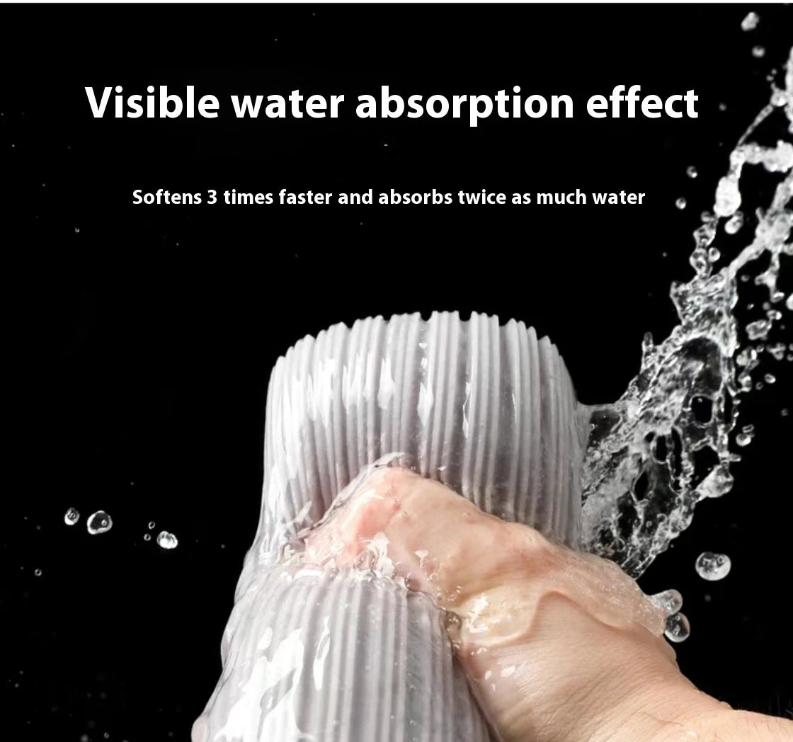 Squeezed Self Draining Rubber Cotton Mop Hand Free Magic Self-cleaning Flat Mop Reusable Sponge Household Floor Cleaning Tools