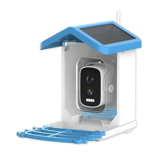 AI Bird Smart Feeder Camera 5.0Megapixel Solar Low Power Night Vision IP66 Waterproof WIFI 1.5L Capacity Feeder Camera Gift Box