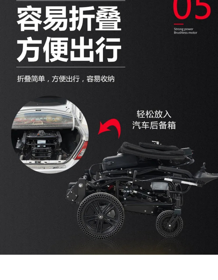Electric climbing wheelchair intelligent up and down stairs fully automatic crawler disabled the elderly