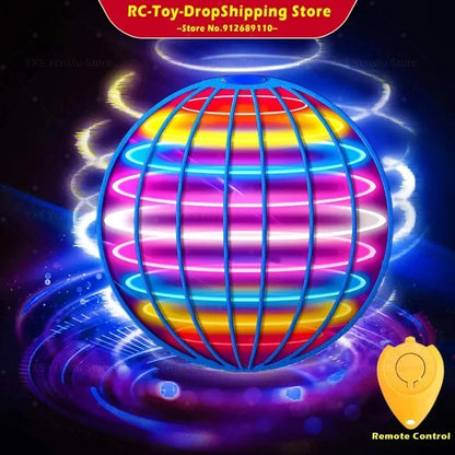 Spinning Ball Black Technology Flying Ball Magic LED Light Spinning Ball Stress-relieving Toy Children's Christmas Gift