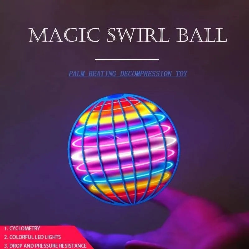 Spinning Ball Black Technology Flying Ball Magic LED Light Spinning Ball Stress-relieving Toy Children's Christmas Gift