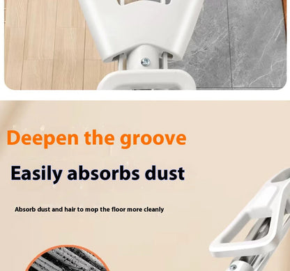 Squeezed Self Draining Rubber Cotton Mop Hand Free Magic Self-cleaning Flat Mop Reusable Sponge Household Floor Cleaning Tools
