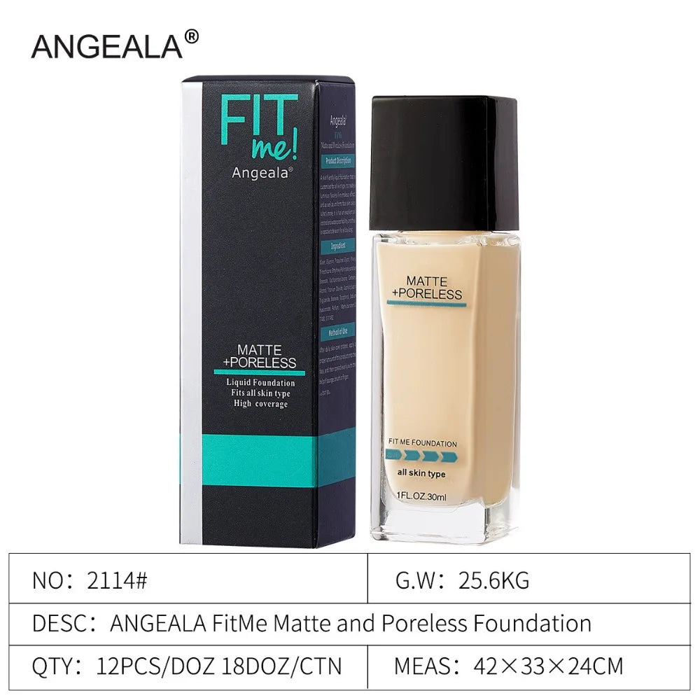 Professional Full Coverage Liquid Foundation Long Lasting BB Cream Makeup Base Waterproof Concealer Face Foundation