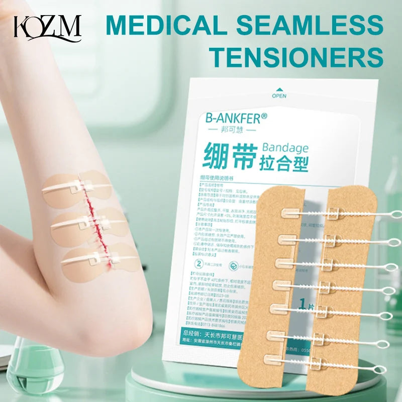 Zipper Tie Wound Closure Patch Hemostatic Patch Wound Fast Without Suture Zipper Outdoor Band-Aid Portable Quick Clot Wound