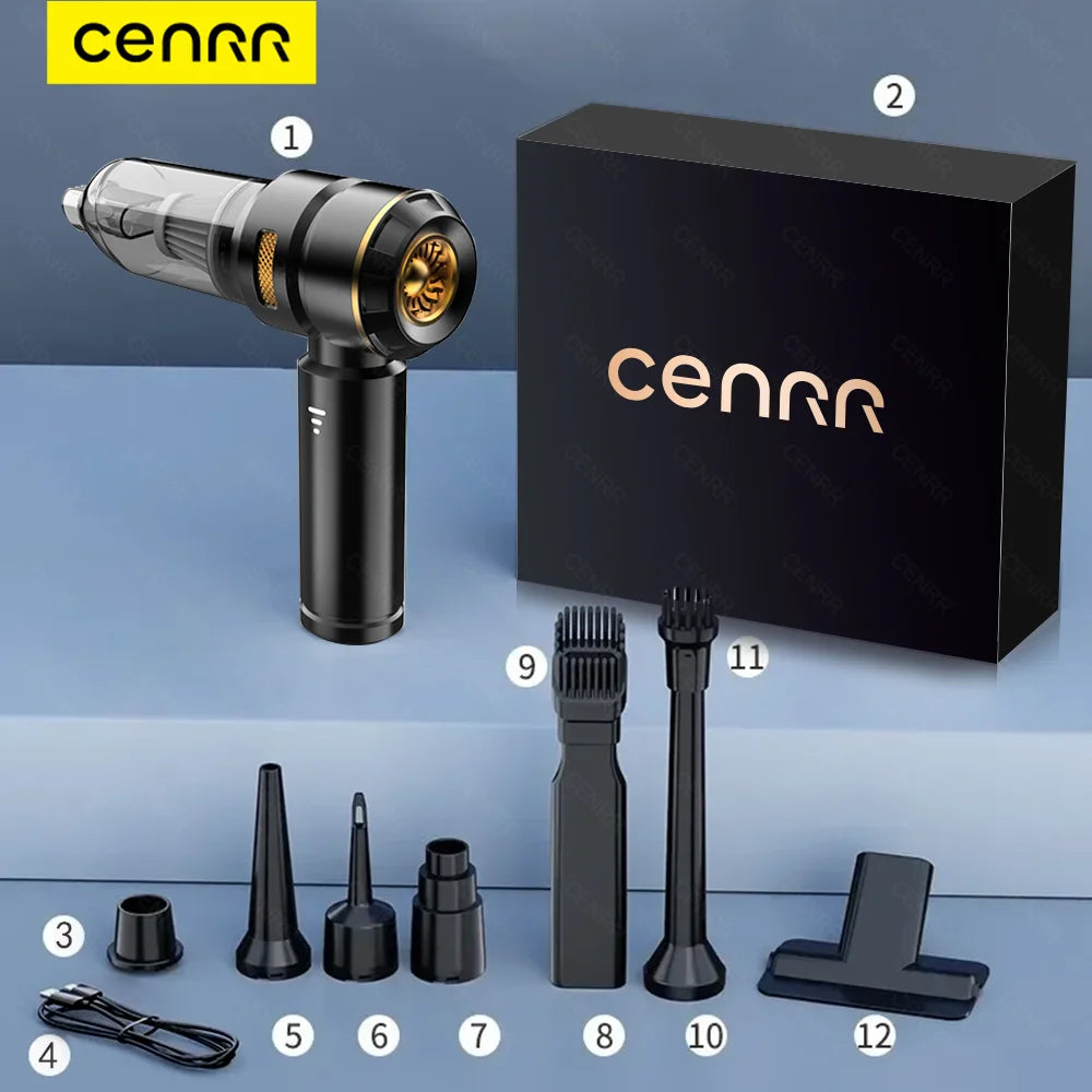 CENRR 998000PA Car Vacuum Cleaner Powerful Portable HandHeld Vacuum Cleaner For Car Wireless Cleaner Robot Car Accessories www.alshaheen.shop
