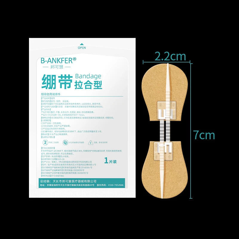 Zipper Tie Wound Closure Patch Hemostatic Patch Wound Fast Without Suture Zipper Outdoor Band-Aid Portable Quick Clot Wound