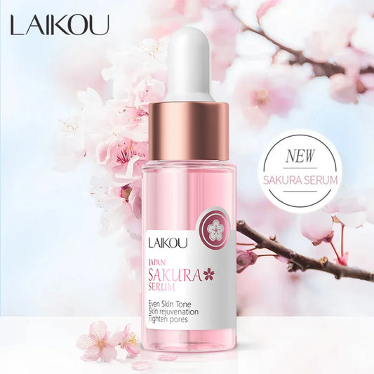 Laikou Sakura Brighting Skin Face Essence Remove Wrinkles Spots Moisturizing Lift Firm Smooth Bright Whitening Skin Care 17ml