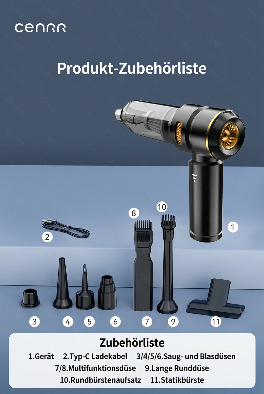 CENRR 998000PA Car Vacuum Cleaner Powerful Portable HandHeld Vacuum Cleaner For Car Wireless Cleaner Robot Car Accessories www.alshaheen.shop