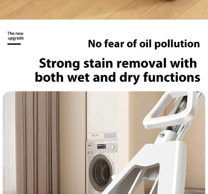 Squeezed Self Draining Rubber Cotton Mop Hand Free Magic Self-cleaning Flat Mop Reusable Sponge Household Floor Cleaning Tools