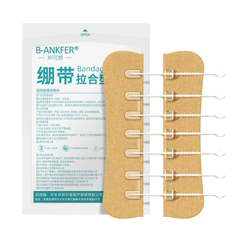 Zipper Tie Wound Closure Patch Hemostatic Patch Wound Fast Without Suture Zipper Outdoor Band-Aid Portable Quick Clot Wound
