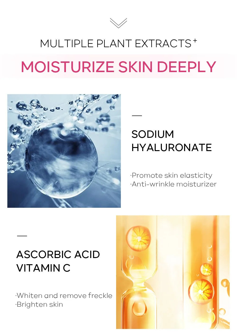 Laikou Sakura Brighting Skin Face Essence Remove Wrinkles Spots Moisturizing Lift Firm Smooth Bright Whitening Skin Care 17ml