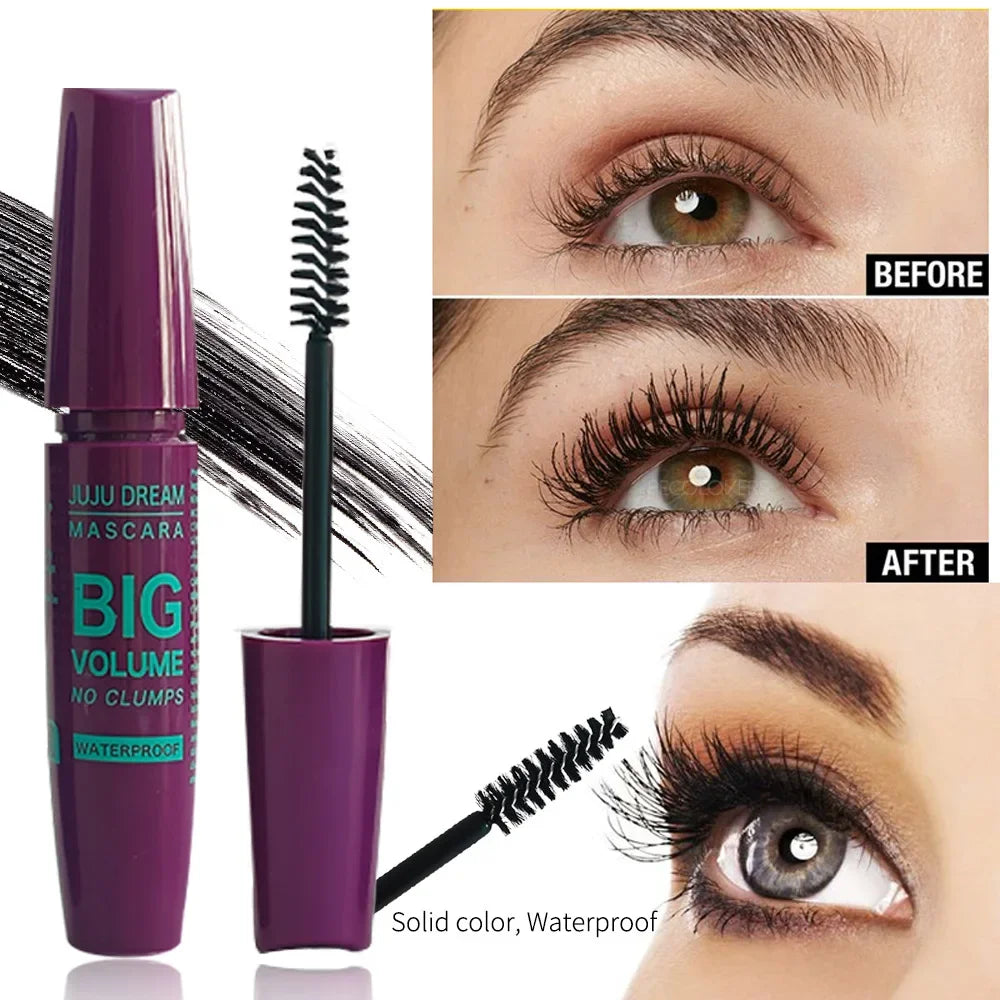 4D Curling Mascara – Lengthening, Waterproof, Sweatproof, Long-Lasting, Smudge-Proof, Unisex, Gentle, Certified