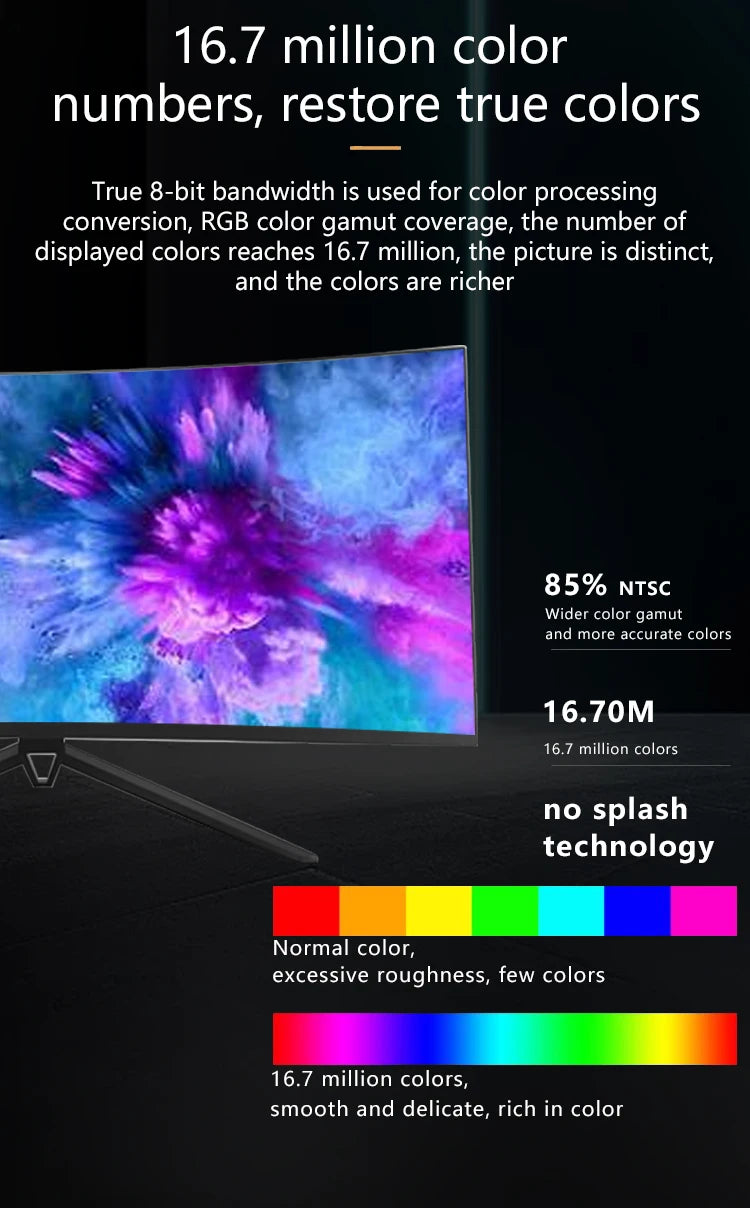 Best Gaming Monitor 2K Most Popular Curved Lcd Monitor 34inch Gaming Screen Monitors