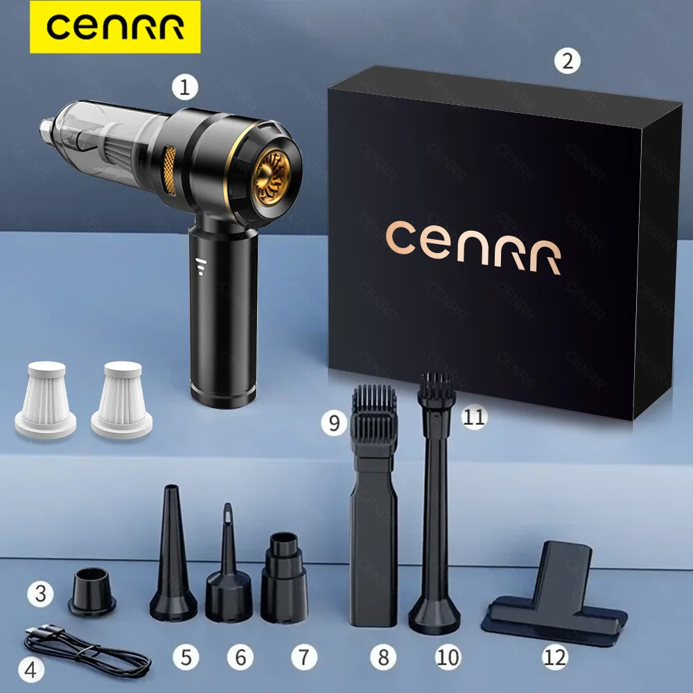 CENRR 998000PA Car Vacuum Cleaner Powerful Portable HandHeld Vacuum Cleaner For Car Wireless Cleaner Robot Car Accessories www.alshaheen.shop