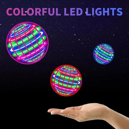 Spinning Ball Black Technology Flying Ball Magic LED Light Spinning Ball Stress-relieving Toy Children's Christmas Gift