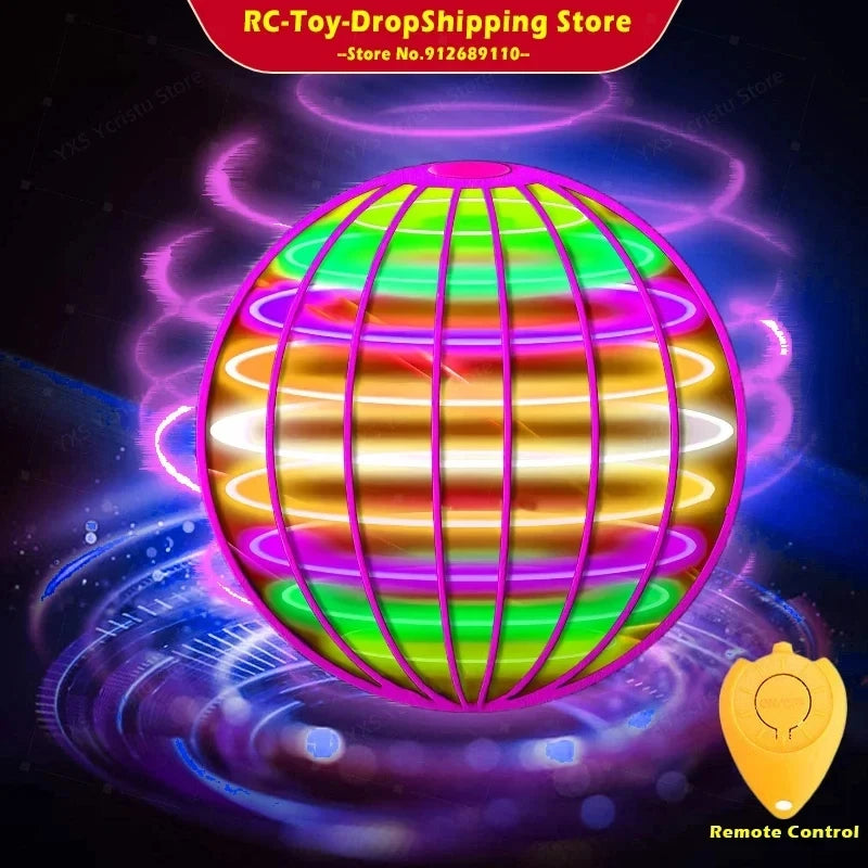 Spinning Ball Black Technology Flying Ball Magic LED Light Spinning Ball Stress-relieving Toy Children's Christmas Gift