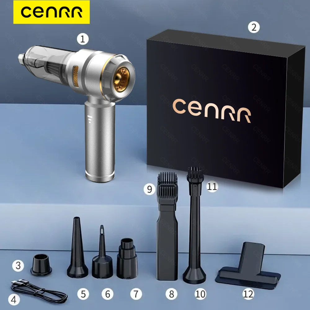 CENRR 998000PA Car Vacuum Cleaner Powerful Portable HandHeld Vacuum Cleaner For Car Wireless Cleaner Robot Car Accessories www.alshaheen.shop
