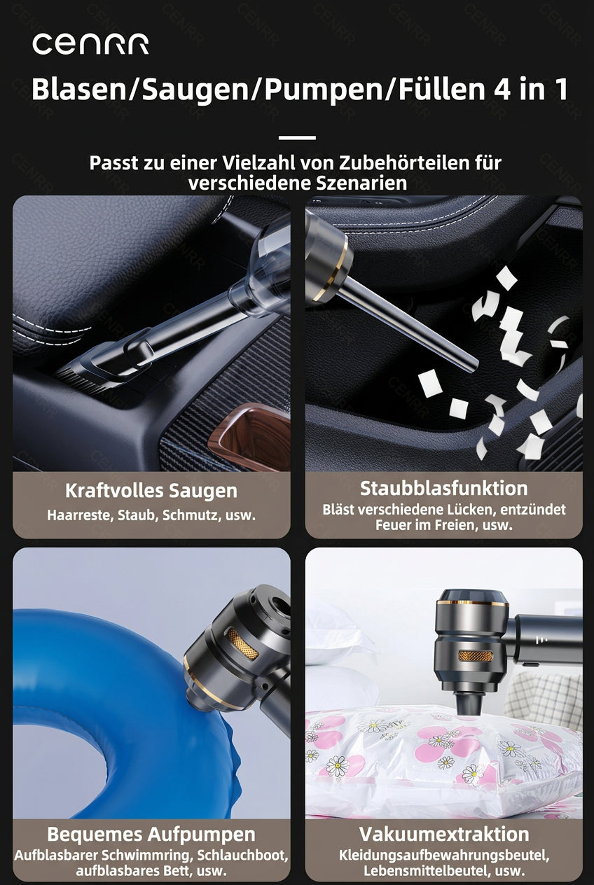 CENRR 998000PA Car Vacuum Cleaner Powerful Portable HandHeld Vacuum Cleaner For Car Wireless Cleaner Robot Car Accessories www.alshaheen.shop