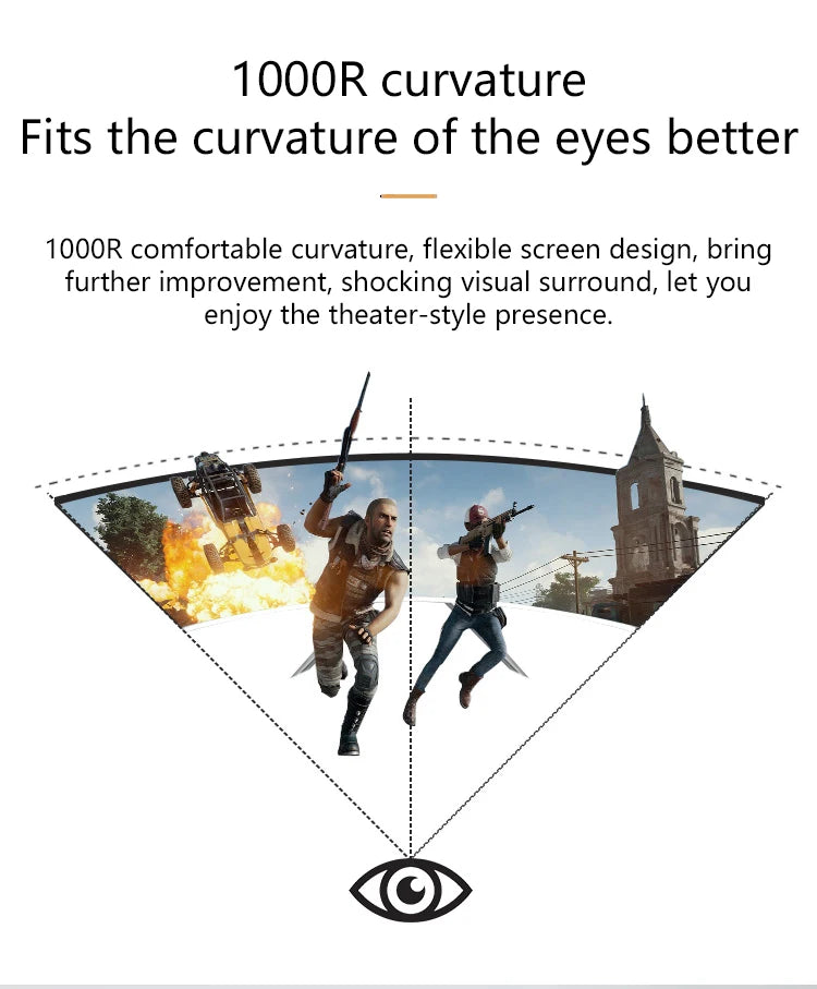 Best Gaming Monitor 2K Most Popular Curved Lcd Monitor 34inch Gaming Screen Monitors