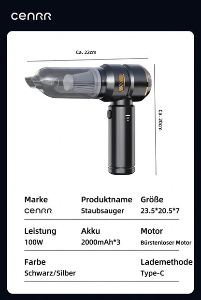 CENRR 998000PA Car Vacuum Cleaner Powerful Portable HandHeld Vacuum Cleaner For Car Wireless Cleaner Robot Car Accessories www.alshaheen.shop