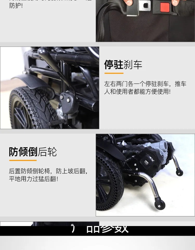 Electric climbing wheelchair intelligent up and down stairs fully automatic crawler disabled the elderly