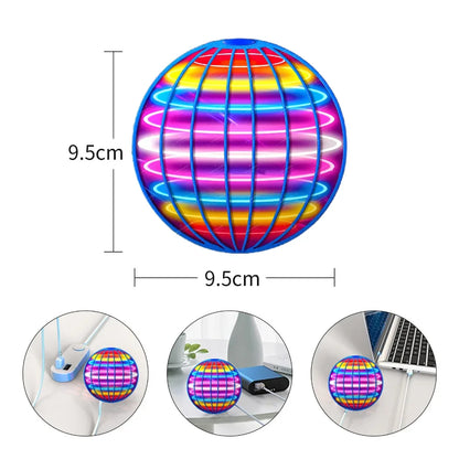 Spinning Ball Black Technology Flying Ball Magic LED Light Spinning Ball Stress-relieving Toy Children's Christmas Gift