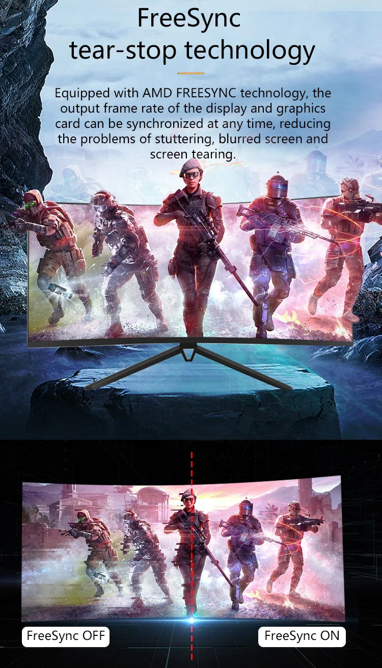Best Gaming Monitor 2K Most Popular Curved Lcd Monitor 34inch Gaming Screen Monitors