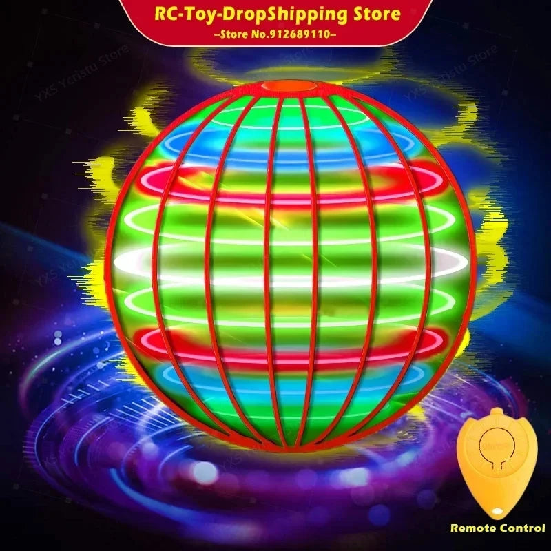 Spinning Ball Black Technology Flying Ball Magic LED Light Spinning Ball Stress-relieving Toy Children's Christmas Gift