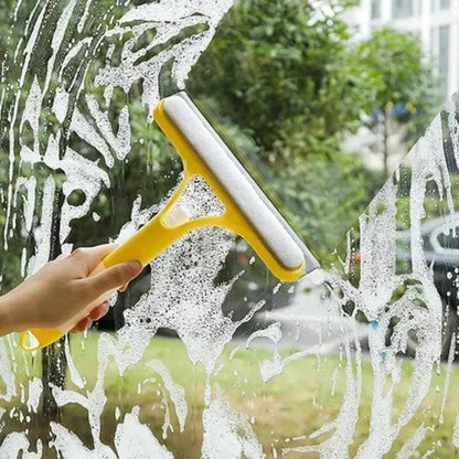 فرشاة تنظيف الزجاج متعددة الوظائف للمنزل ونوافذ السيارة وفرشاة تنظيف الصابون وفرشاة مطاطية للمنزل والسيارة