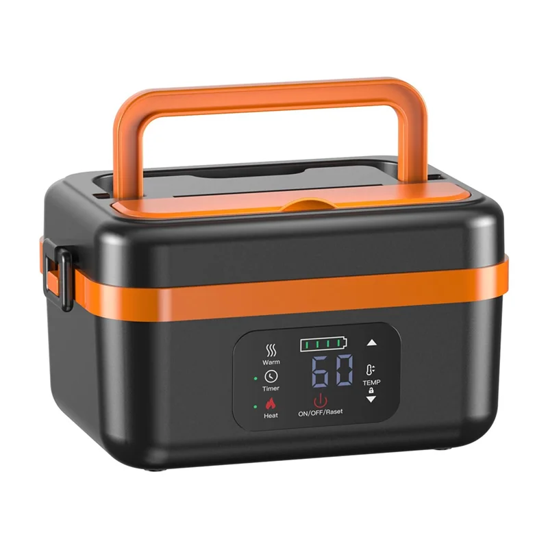 N02R-Self-Heating Cordless Electric Lunch Box Food Warmer Rechargeable 16000Mah Battery,For Office Travel Car For Work