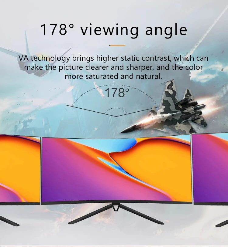 Best Gaming Monitor 2K Most Popular Curved Lcd Monitor 34inch Gaming Screen Monitors